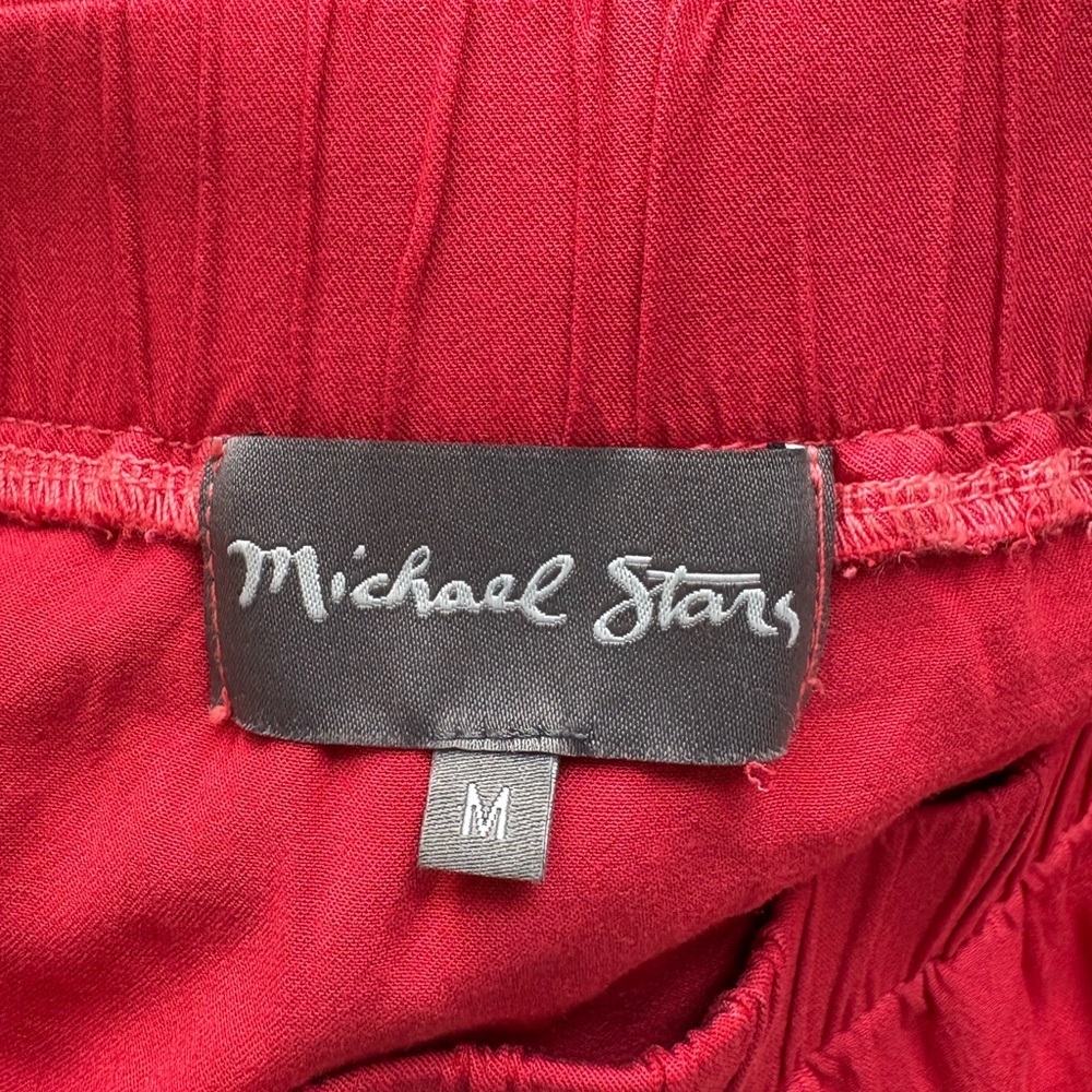 Michael Stars Red High-Low Ruffle Midi Skirt - Picture 7 of 8